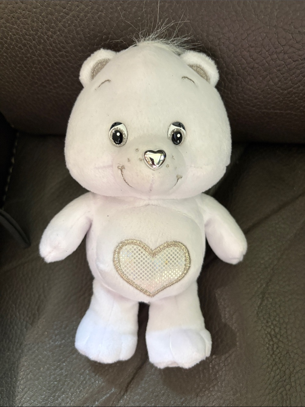 Carebear limited edition 25th anniversary white and silver plush